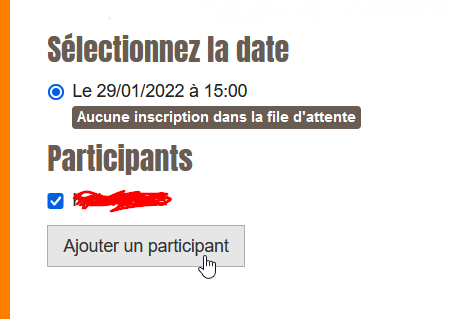 ajouter un participant