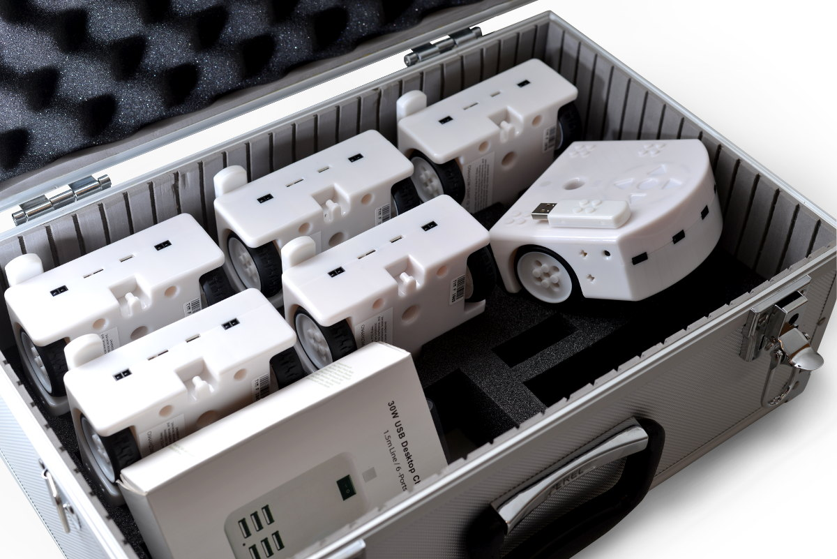 mallette thymio de transport pour 5 ou 6 robots thymio valise